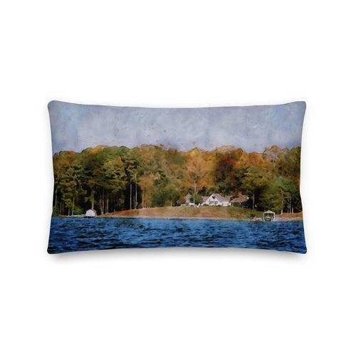 Matching Autumn's Embrace throw pillow, included with every metal print
