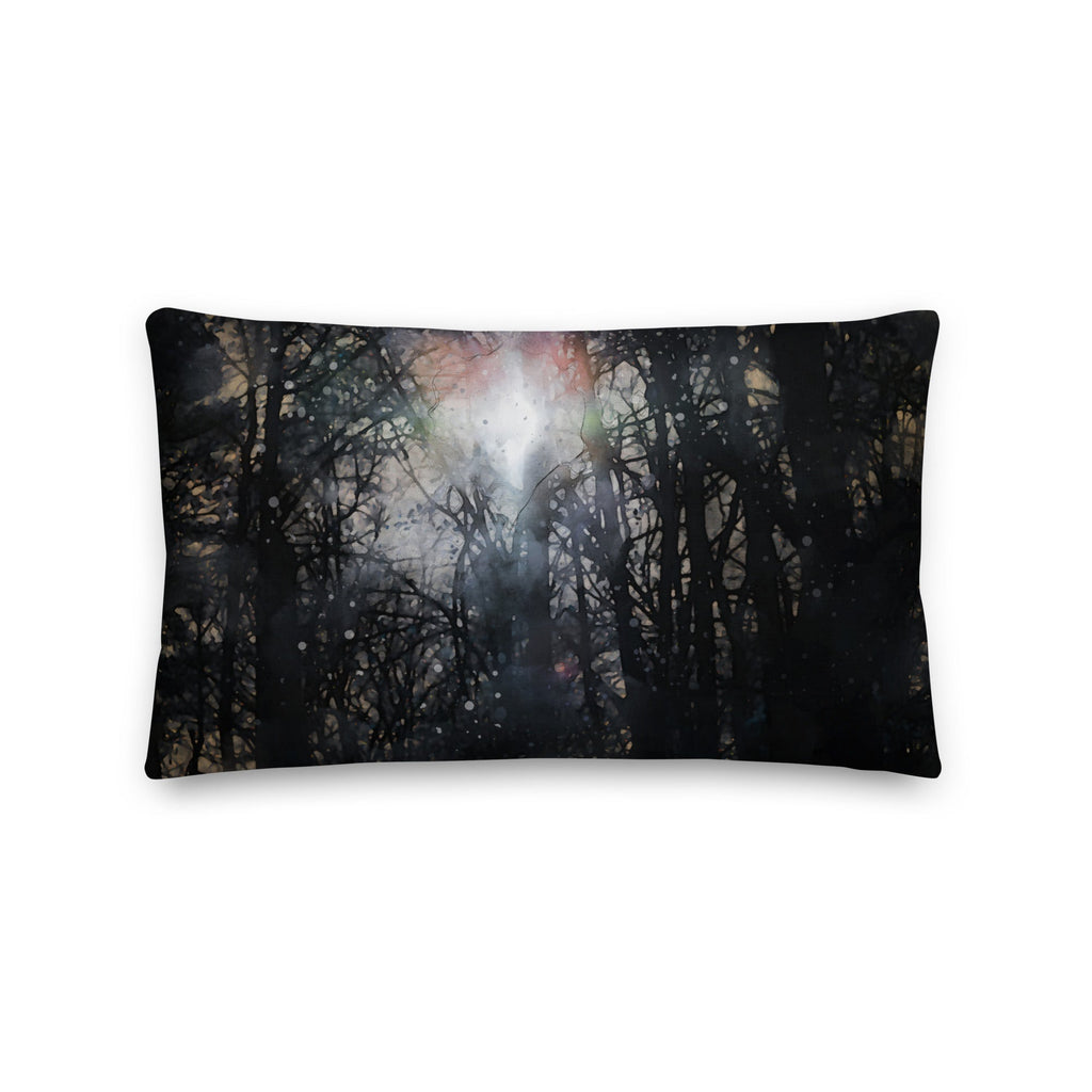Matching Piercing Sunlight throw pillow, included with every metal print