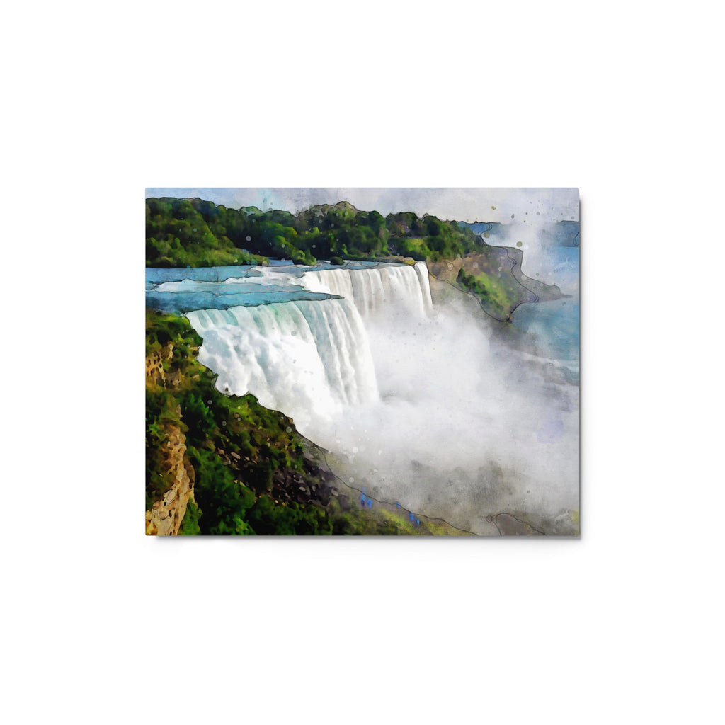 Niagara Falls metal print, glossy contemporary finish