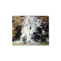 Small Waterfall metal print, glossy contemporary finish