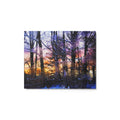 Snowcapped Sunset 003 metal print, glossy contemporary finish