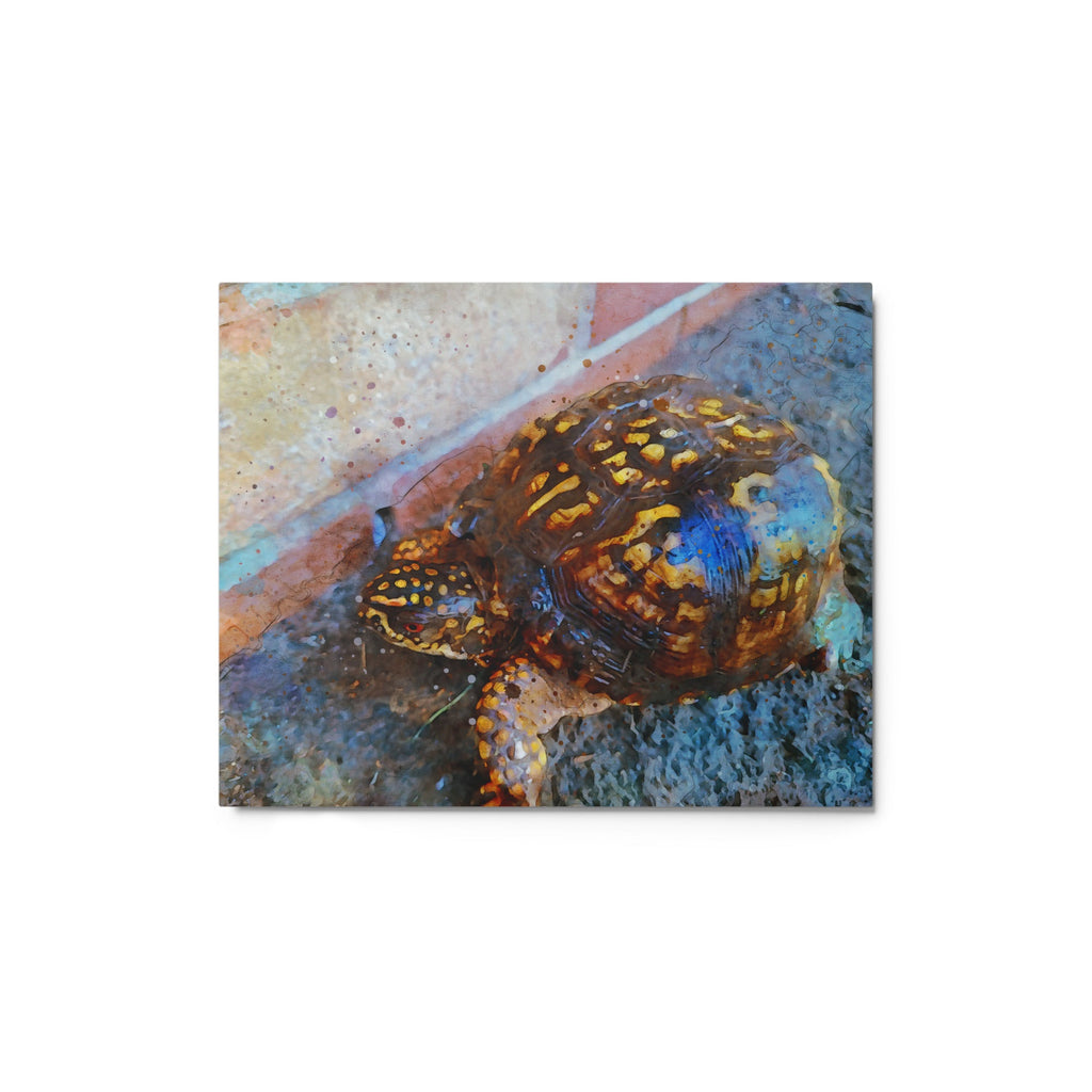Quiet Persistence metal print, glossy contemporary finish