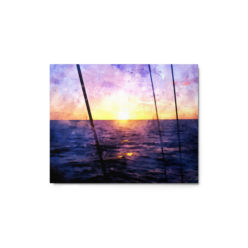 Sailor's Delight metal print, glossy contemporary finish